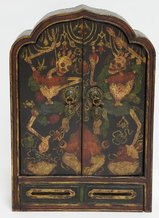 19th c?, Tibet, shrine, painted wood, 40 cm, Sackler Gallery, S2018.55 a, Smithsonian Institution
